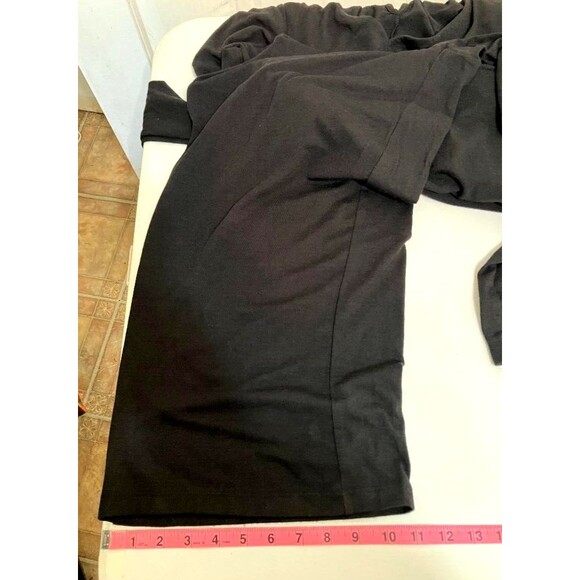 Old Navy Woman's Black Jumpsuit/Jumper Elegant  Faux Wrap Wide Leg Size Small - Picture 12 of 15